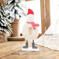 圣诞装饰创意摆件布置羊毛毡雪老人桌面装饰物品圣诞节小饰品|毛毡红帽雪人