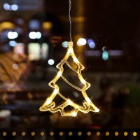 圣诞节挂件吸盘灯玻璃贴圣诞节装饰品店铺场景布置橱窗饰品圣诞树|圣诞树款[送七号电池]