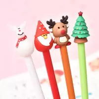 学生奖励圣诞节礼物幼儿园奖品创意活动小礼品儿童地推圣诞装饰品|军绿色圣诞立体型笔10支