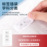 标签索引加厚被宽大文件袋收纳袋办公用品72613资料档案装试卷袋防水文件夹按扣式透明a4容量学生用