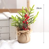 插枝家具桌面摆件柜台摆件浆果麻布春节圣诞节喜庆装饰品田园风|F款