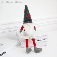 圣诞节装饰品圣诞老人清道夫摆件公司办公室桌面圣诞节礼物小礼品|清道夫短裙-白色