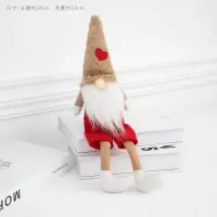 圣诞节装饰品圣诞老人清道夫摆件公司办公室桌面圣诞节礼物小礼品|清道夫短裙-红色