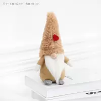 圣诞节装饰品圣诞老人清道夫摆件公司办公室桌面圣诞节礼物小礼品|清道夫短腿-米色