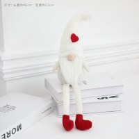 圣诞节装饰品圣诞老人清道夫摆件公司办公室桌面圣诞节礼物小礼品|清道夫长腿-白色
