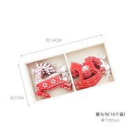 圣诞节装饰品雪花圣诞树装饰挂件饰圣诞树diy材料铃铛木质小饰品|鹿与马