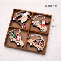 圣诞节装饰品雪花圣诞树装饰挂件饰圣诞树diy材料铃铛木质小饰品|老人四宫格