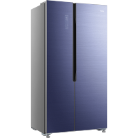 奥马 BCD-546WKLG/BI星蓝矿玉 对开门AI语音物联网冰箱 一级能效双变频风冷