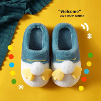 棉拖鞋女家用秋冬季可爱网红家居毛绒情侣防滑月子毛毛绒棉拖鞋男