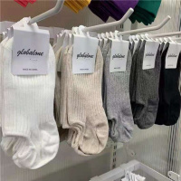 [5/10双]短/长袜纯色复古撞色日系袜子女东大简约韩国短筒