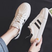运动女鞋小白鞋女2022春季新款贝壳头百搭学生透气平底板鞋子