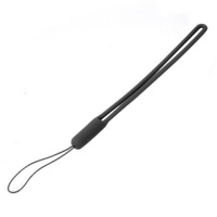 手机挂绳液态硅胶手绳彩色弹力软手机链u盘挂绳短款男女 液态手机绳-黑色 两条装