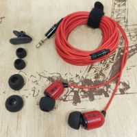 3米加长跳舞监听耳机耳塞带麦手机电脑声卡|红色 升级版-