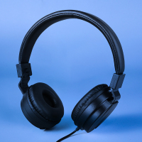 头戴式耳机手机版笔记本台式电脑有线带麦可爱女耳麦|黑色[无麦版] 标配