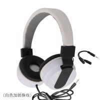 重低音头戴式耳机手机电脑耳麦带麦克风有线耳机|(带麦带转接线)白色