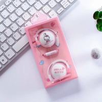 挂耳式卡通耳机线控耳机可爱网红有线耳机子学生k歌|挂耳式兔子Kit猫