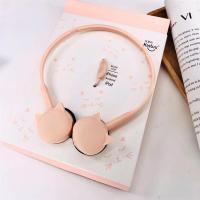 耳机头戴式手机线控带麦游戏网红可爱猫耳朵女生韩版|粉色