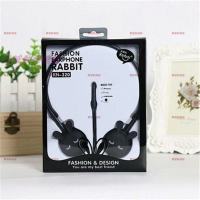 耳机头戴式手机线控带麦游戏网红可爱猫耳朵女生韩版|头戴式兔子黑色