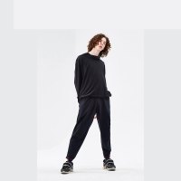 欣争艳男装春折扣新品运动感圆领宽松连