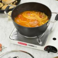 [优选]炊大皇不粘锅24cm汤锅奶锅煮面泡面炖锅煲汤锅具电磁炉明火通用