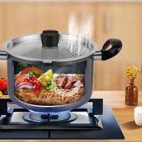 【优选】炊大皇汤锅不粘锅不溢锅22cm意式面条锅炖汤煲汤煮奶锅电磁炉明火通用