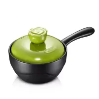[优选]爱仕达奶锅陶瓷宝宝辅食家用小砂锅煮粥锅小锅迷你汤锅煮面热奶锅