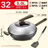 [优选]爱仕达不粘锅炒锅 家用炒菜锅 电磁炉锅煎牛排锅大家用煤气灶专用 深灰色