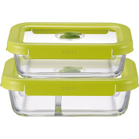[优选]苏泊尔玻璃保鲜盒微波炉饭盒冰箱收纳密封分格玻璃碗便当盒