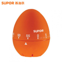 [优选]苏泊尔机械不锈钢厨房记时工具提醒器定时器学生学习办公倒计时器 橙色