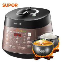 [优选]苏泊尔(SUPOR)电压力锅 一锅双胆 一键排压 精准控温  5L球釜双胆多段调压