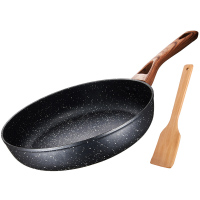 [优选]爱仕达 平底锅/煎锅 平底锅 不粘锅 麦饭石色 26CM煎锅锅具电磁炉通用煎盘 JL26S7WG 26CM不带盖