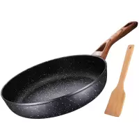 [优选]爱仕达 平底锅/煎锅 平底锅 不粘锅 麦饭石色 26CM煎锅锅具电磁炉通用煎盘 JL26S7WG 26CM不带盖