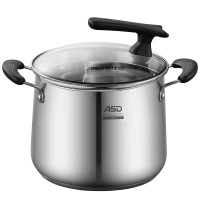 [优选]爱仕达 汤锅 24cm威尔士304不锈钢营养炖锅深汤锅TS24D1Q 复底明火明热灶具及电磁炉通用