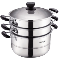 苏泊尔蒸锅304不锈钢锅蒸馒头的蒸锅 燃气电磁炉通用蒸锅