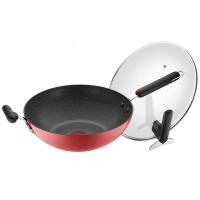 [精选]苏泊尔不粘锅火红点Bingo系列家用多功能炒菜锅电磁炉煤气灶炒锅