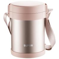 [精选]苏泊尔保温饭盒超长真空保温桶不锈钢3层大容量便携上班族便当盒