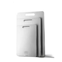 [精选]爱仕达304不锈钢切菜板砧板双面家用案板水果揉和擀面板