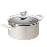 [精选]炊大皇不粘锅汤锅家用双耳炖锅平底锅电磁炉煲汤锅煮粥火锅煮面锅