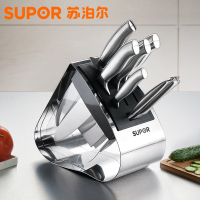 不锈钢套装刀具7件套T0914Q 苏泊尔(SUPOR)不锈钢菜刀具套装组合厨房套刀具铲勺七件套水果刀