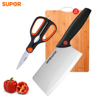 菜刀+剪刀 苏泊尔(SUPOR) 苏泊尔尖峰系列家用菜刀不锈钢厨房刀具切菜切肉刀单刀切片刀菜刀