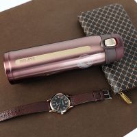 雅红 苏泊尔(SUPOR)AIR轻量保温杯弹盖一件开合超轻便携商务保温杯