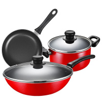 爱仕达 锅具三件套 不粘三件套(30cm炒锅+24cm煎锅+20cm汤锅 PL03G1TG