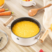 明火-汤锅+煎锅PL02A4WG 爱仕达 锅具套装不粘锅辅食两件套锅煎锅汤锅少油烟电磁炉明火通用