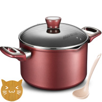 爱仕达（ASD） 汤锅不粘锅家用 24cm多功能复底加高双耳炖锅煮锅电磁炉通用锅具大 油炸锅铝锅蒸锅 20CM 加深款