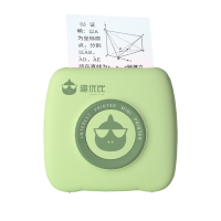 [学而思教育]叮当同学标签打印机迷你喵喵小照片|全新升级绿色叮当[304dpi高清] 标配+18卷十年不干胶+保护袋