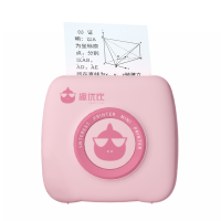 [学而思教育]叮当同学标签打印机迷你喵喵小照片|全新升级粉色叮当[304dpi高清] 标配+10卷普通纸+保护袋