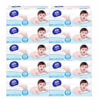 抽纸巾家用整箱批发婴儿专用面巾宝宝卫生纸大包家庭装餐巾纸|维达棉韧婴儿纸*10包[特惠]