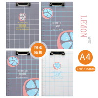 网红a4创意可爱卡通纸质板夹写字垫板文件夹板试卷夹纸夹子速写板|A4(两个装)lemon