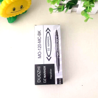 小号双头记号笔水性笔勾线笔120极细笔 学习文具快递物流专用|DZ120黑色10支(油)