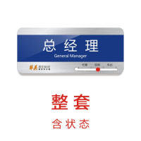 亚克力可更换式科室牌公司办公室门牌学校医院部门标牌标识牌定制|状态款(整套) 30x12cm